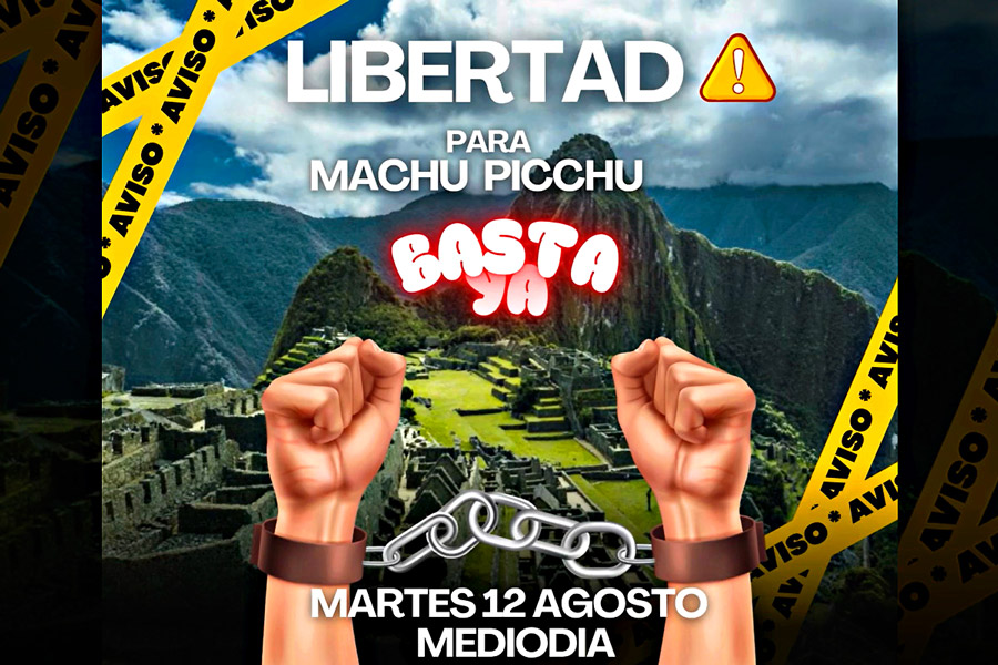 Convocan protesta digital por acceso justo a Machu Picchu
