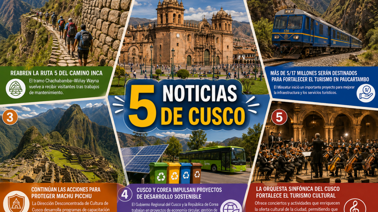 5 noticias de Cusco que debes conocer